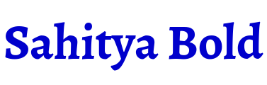 Sahitya Bold 字体
